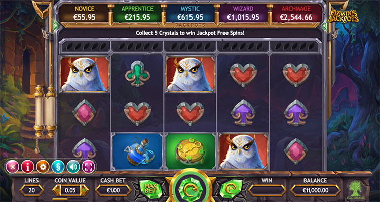 ozwins jackpots yggdrasil casino