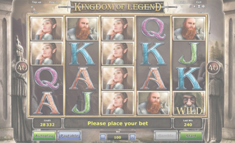 logo slot kingdom of legend gratis