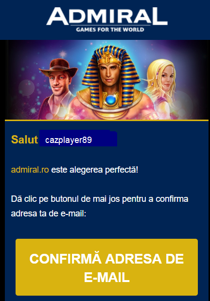 confirmare email bonus admiral