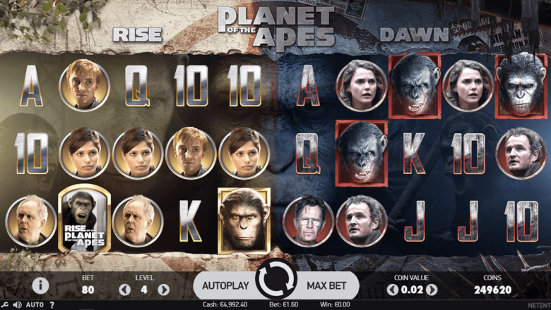 ecran de joc planet of the apes turneu sloturi betano vegas