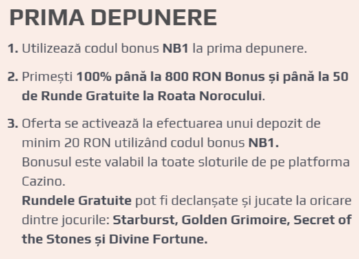 primul depozit pachet 300 rotiri gratuite netbet casino