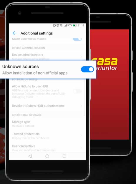 aplicație casa pariurilor android