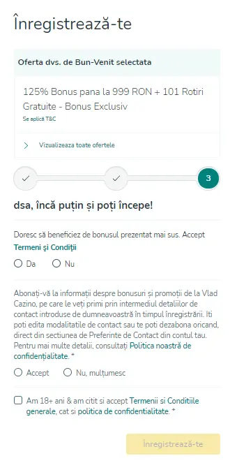 inregistrare vlad cazino pas 3