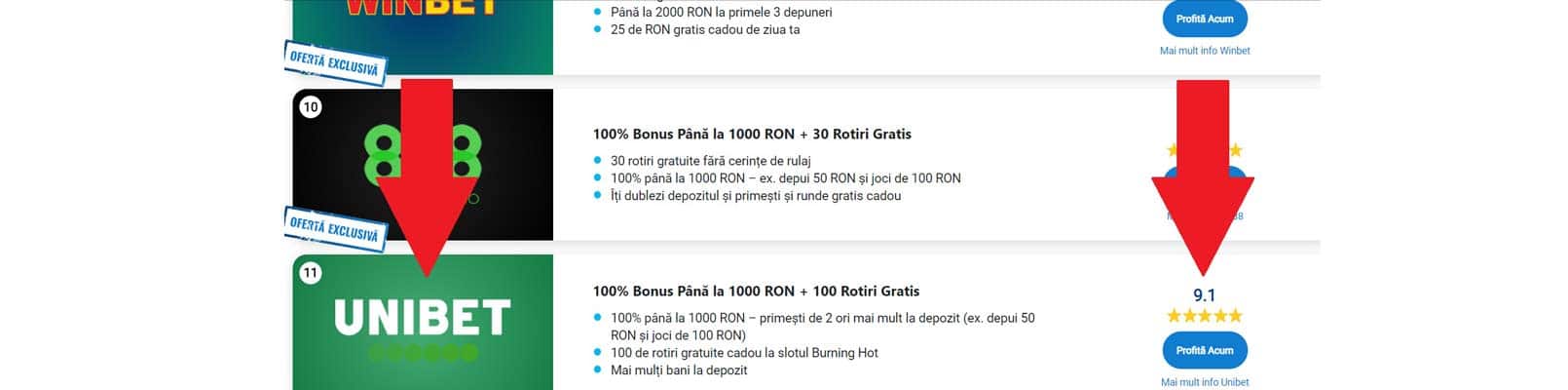 oferta bonus bun venit unibet