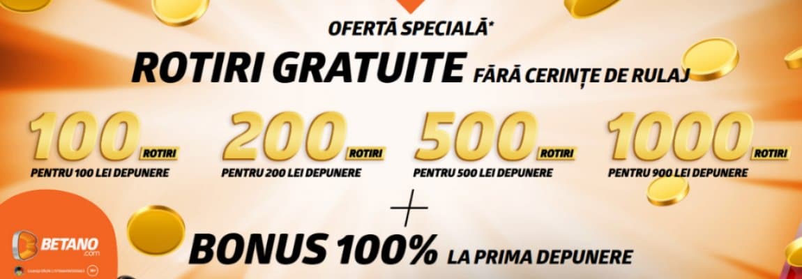 bonus la depunere cu 1000 rotiri gratuite betano