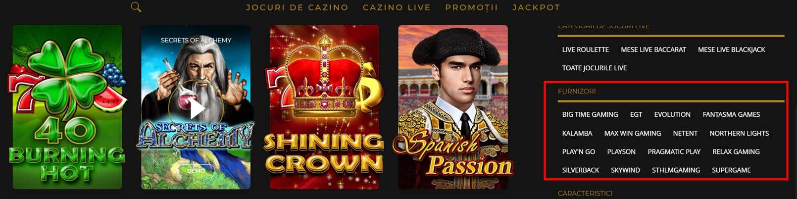 furnizori jocuri princess casino