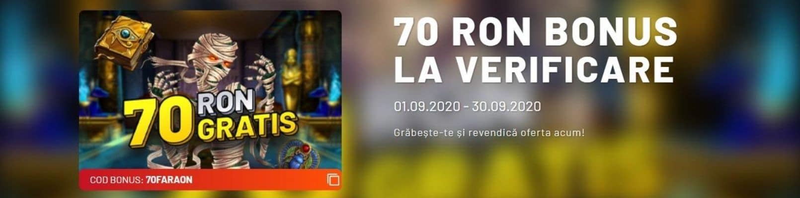 maxbet 70 ron gratis la validarea contului