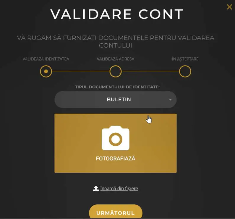 validare cont princess casino