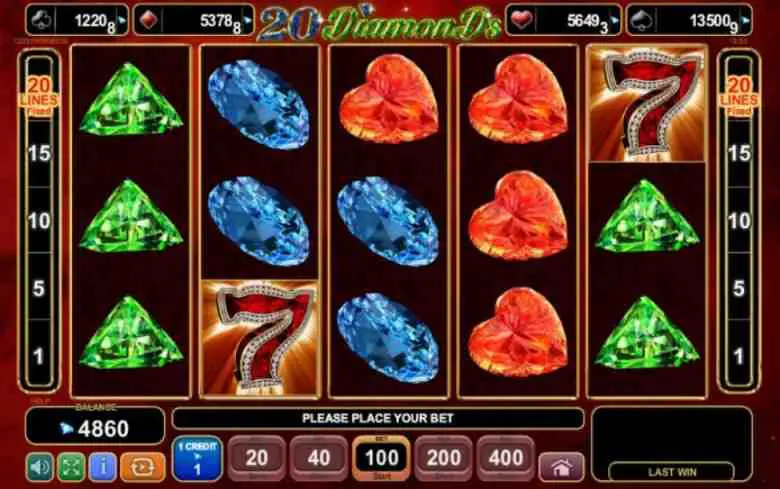 20 diamonds sloturi femei