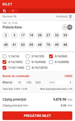 bilet polonia keno superbet