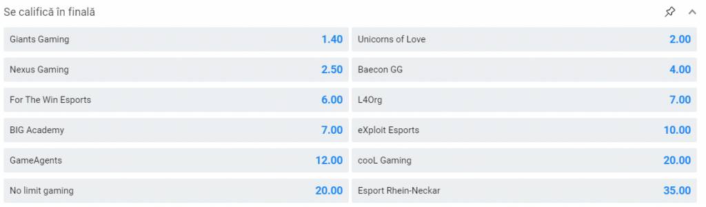 oferta nexus gaming betano masters europe pariu calificare