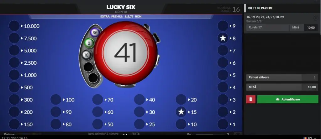 loto winbet lucky six