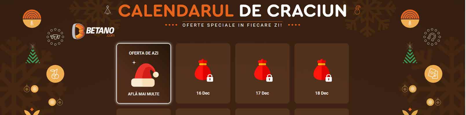 calendarul de crăciun betano 2020