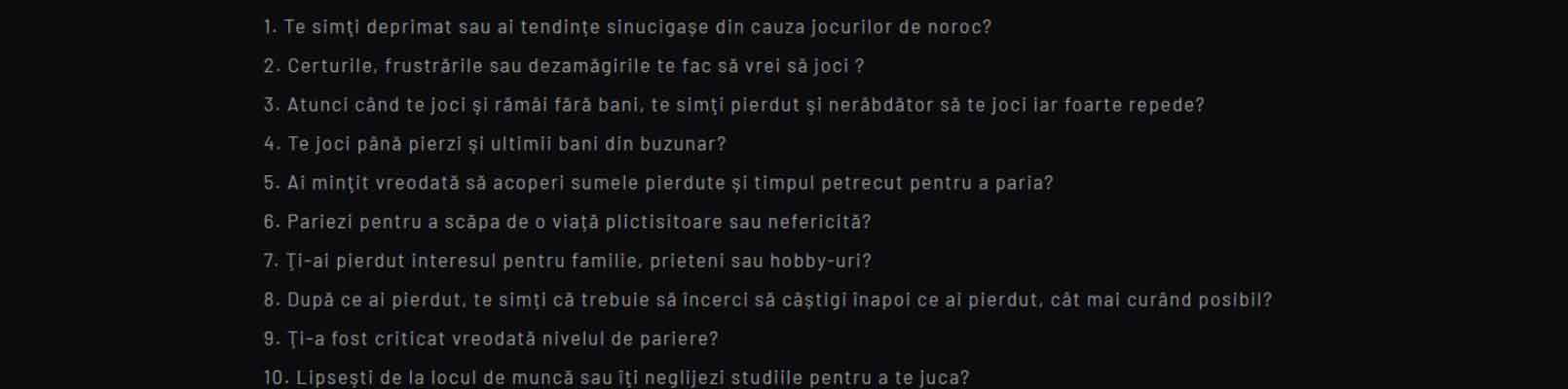 chestionar autoevaluare maxbet