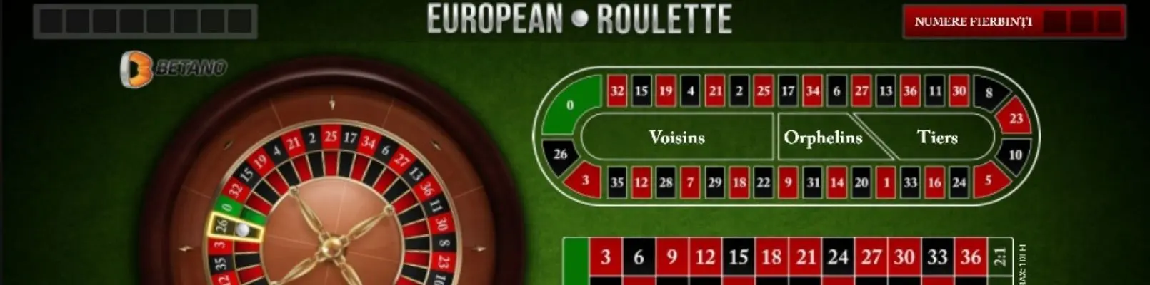 betano ruleta europeana