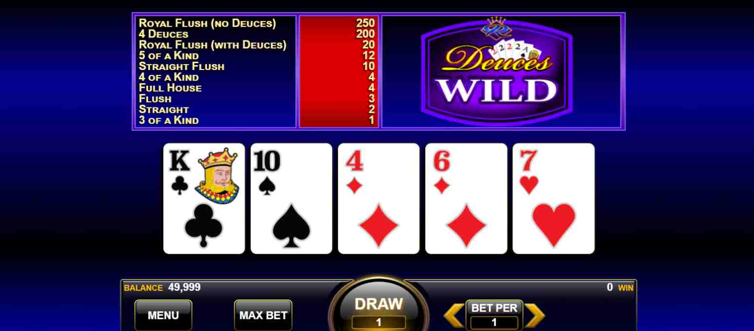 deuces poker ca la aparate fortuna