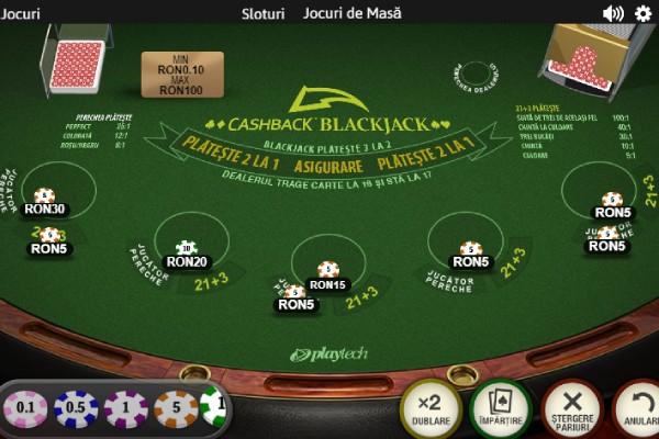 efortuna blackjack cashback online
