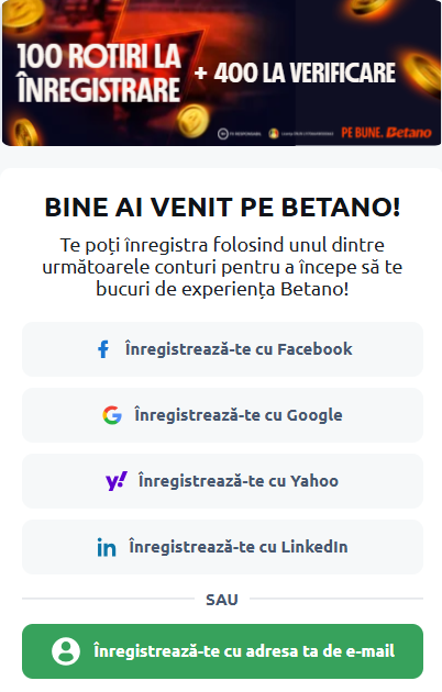 formular-de-inregistrare-Betano Formular de înregistrare la Betano