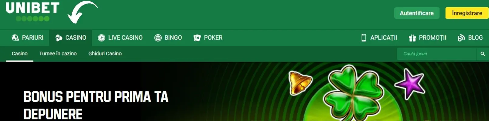 unibet sloturi bonusuri