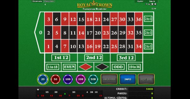 roulette admiral royal crown