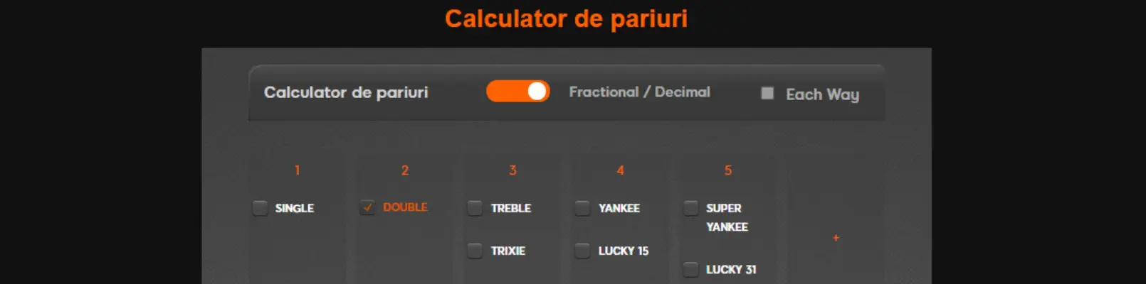 pariuri sportive 888 calculare