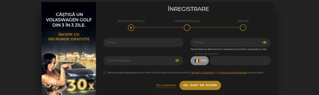 princess casino romania inregistrarea