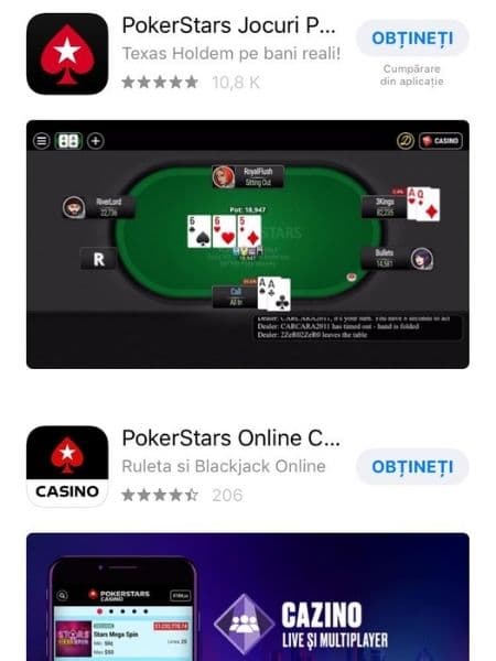 pokerstars mobile aplicatie