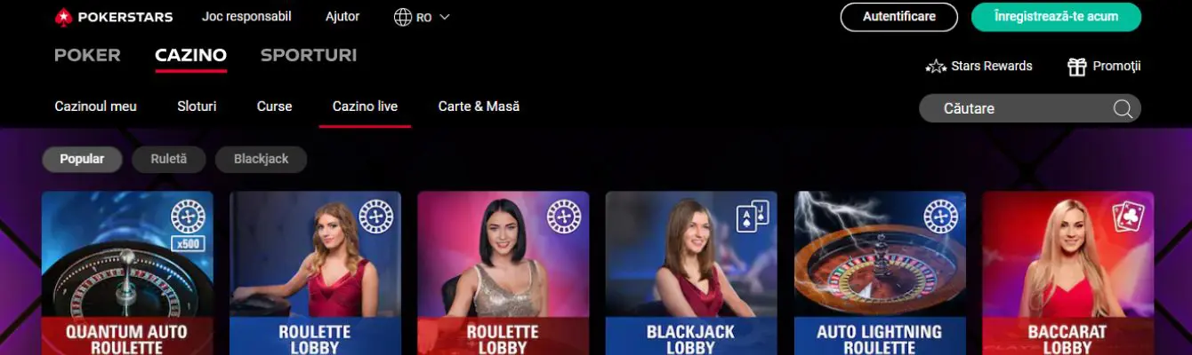 live pokerstars romania