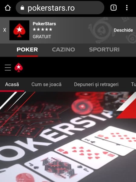 pokerstars mobile browser