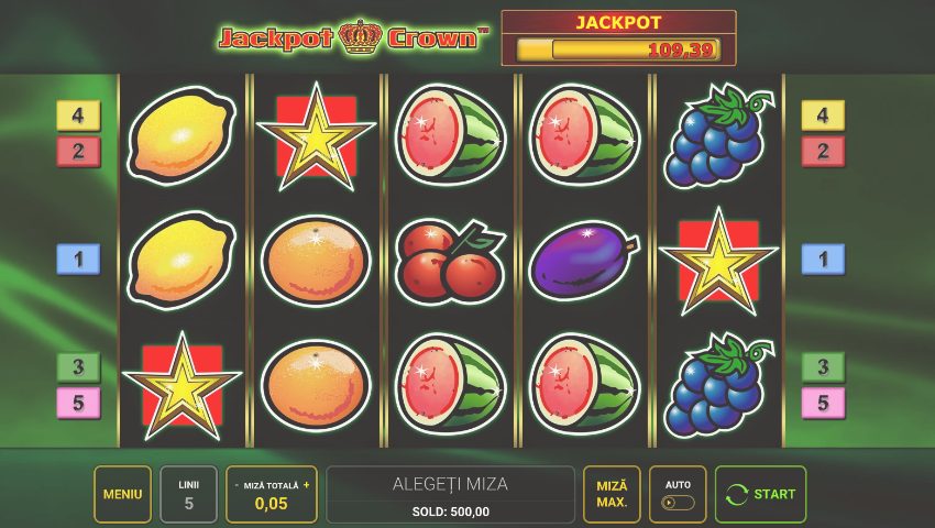jackpot crown demo ecran