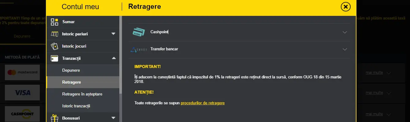 retragere fortuna metode