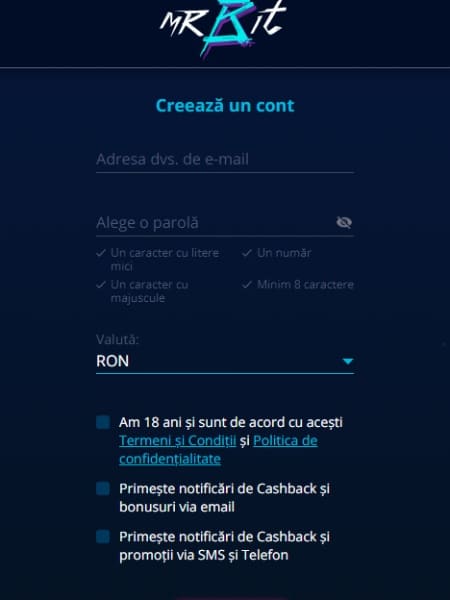 mr bit online inregistrarea