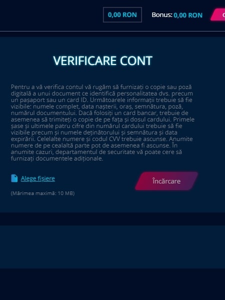 validare cont mr bit bonus