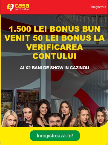 casa pariurilor bonus 50 ron cazinou