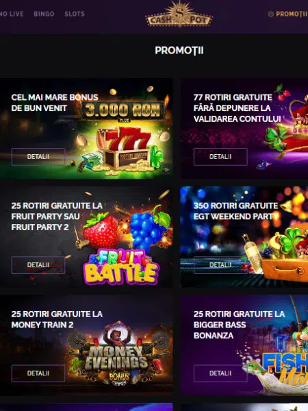 cashpot casino jocurile