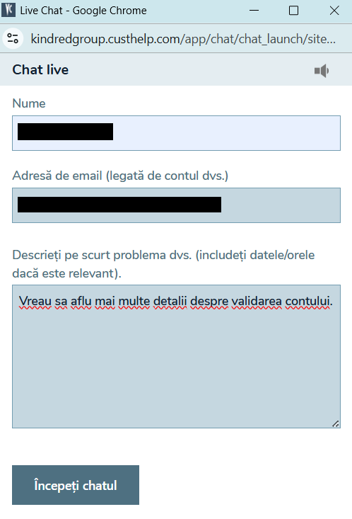 Vlad Cazino live chat