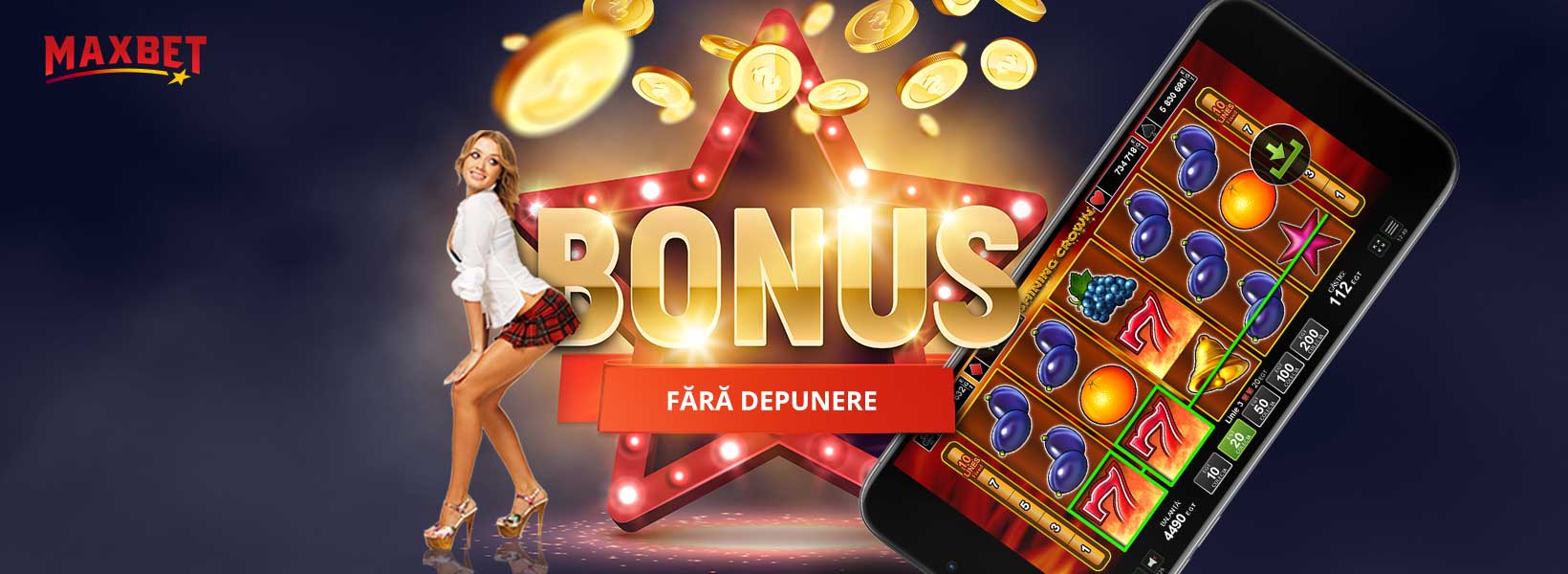 bonus fără depunere maxbet