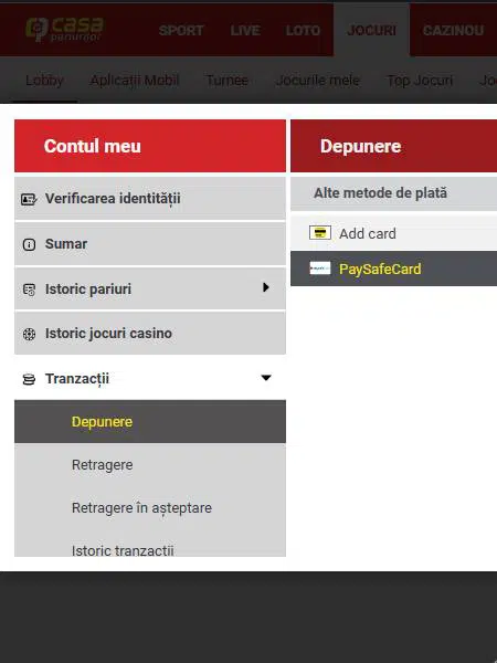 casa pariurilor depunerea