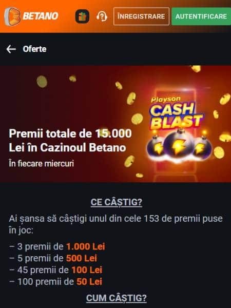 promotii betano cu premii