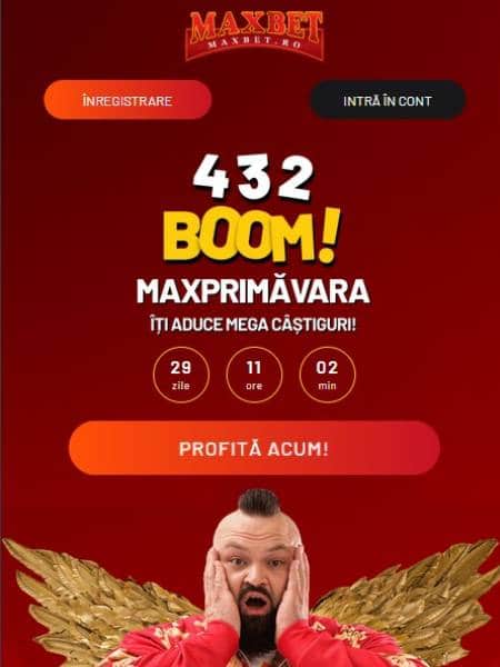 maxbet 432 rotiri martie