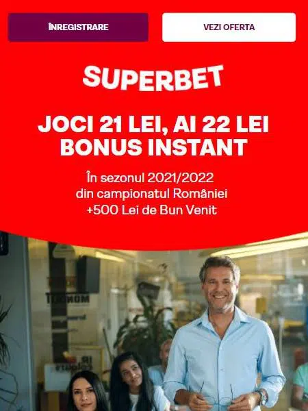 Superbet 21 lei promotie