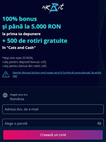 mr bit bonus bun venit rotiri