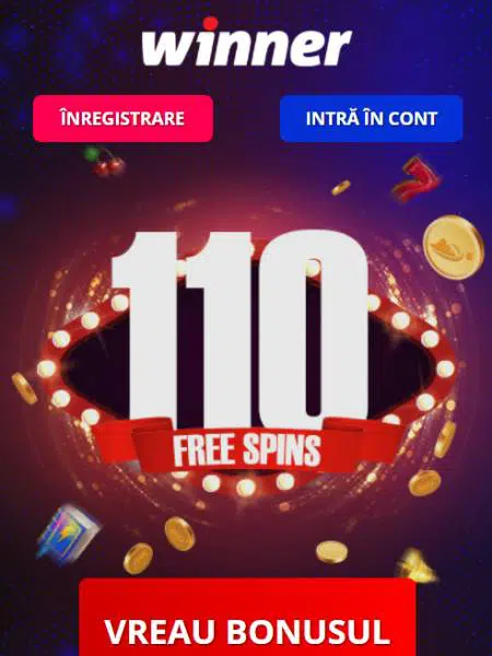 winner bonus fara depunere 110 rotiri promotie