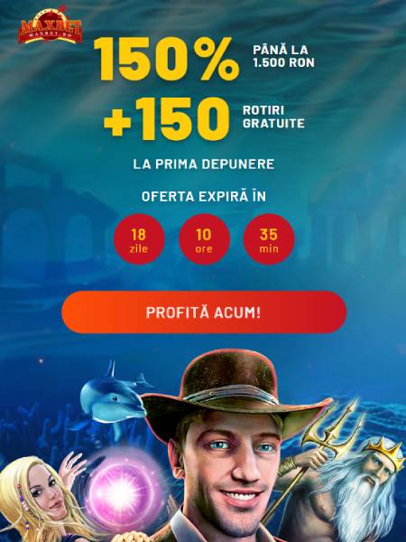maxbet 150 bonus si 150 rotiri gratuite
