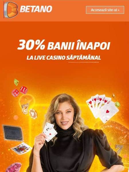 betano cashback promotie