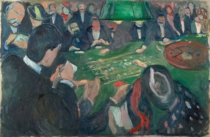 la masa de ruleta de edvard munch pictura