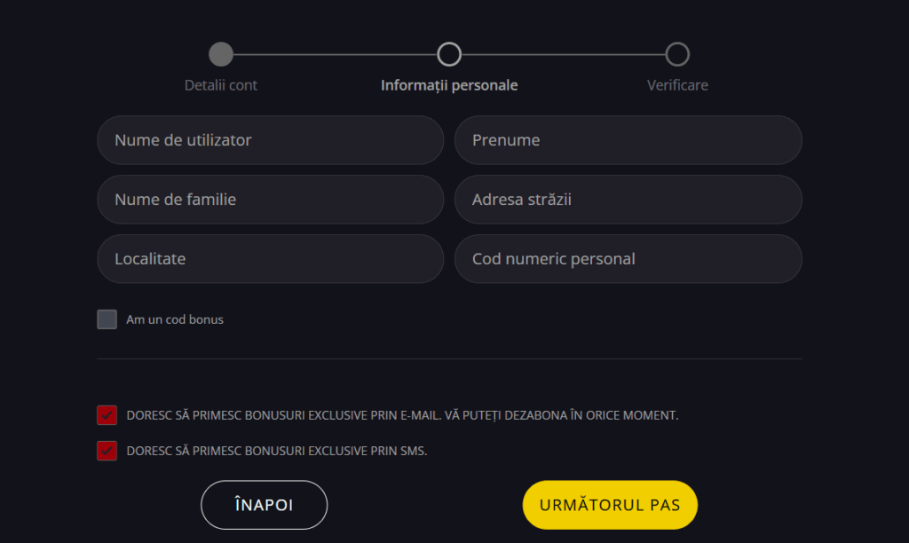 formular de inregistrare magnumbet