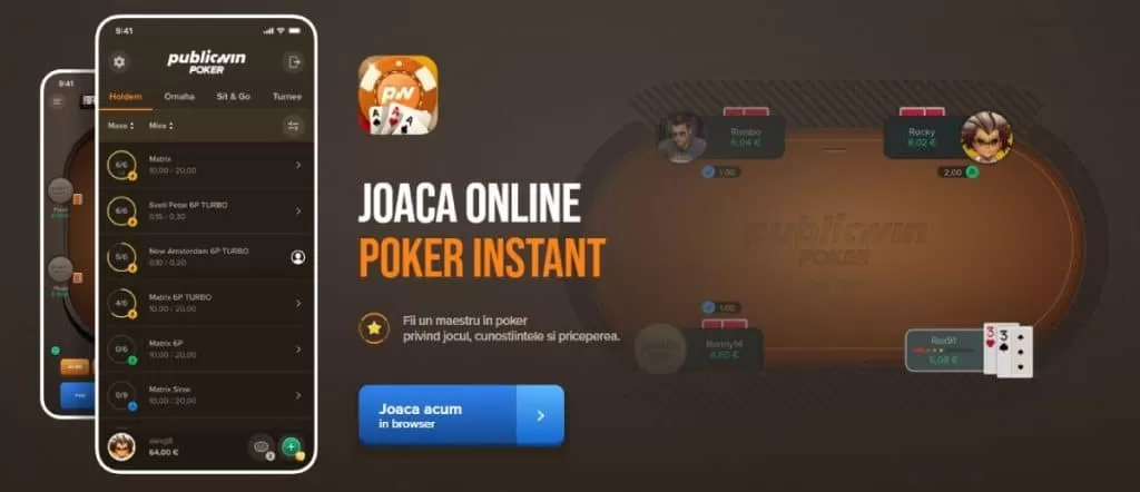 cum joci poker la publicwin romania