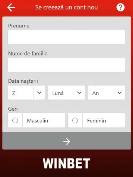 formular inregistrare winbet casino