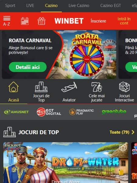 winbet casino jocuri oferta